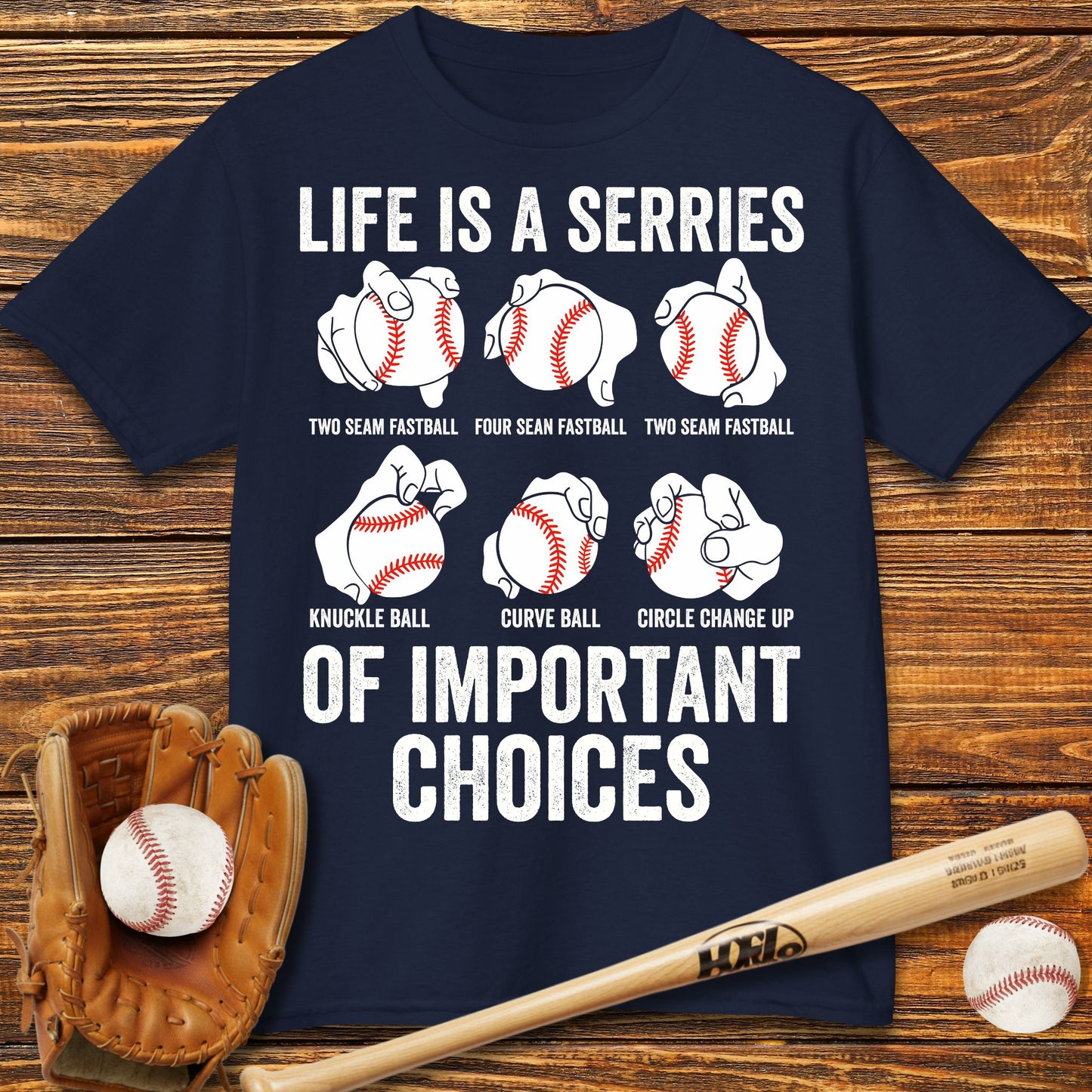 Baseball Pitches Kids T-Shirt