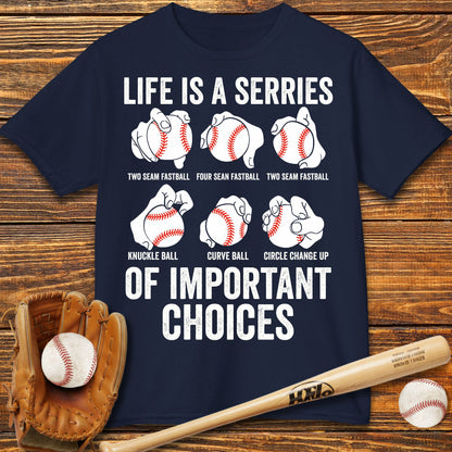 Baseball Pitches Kids T-Shirt