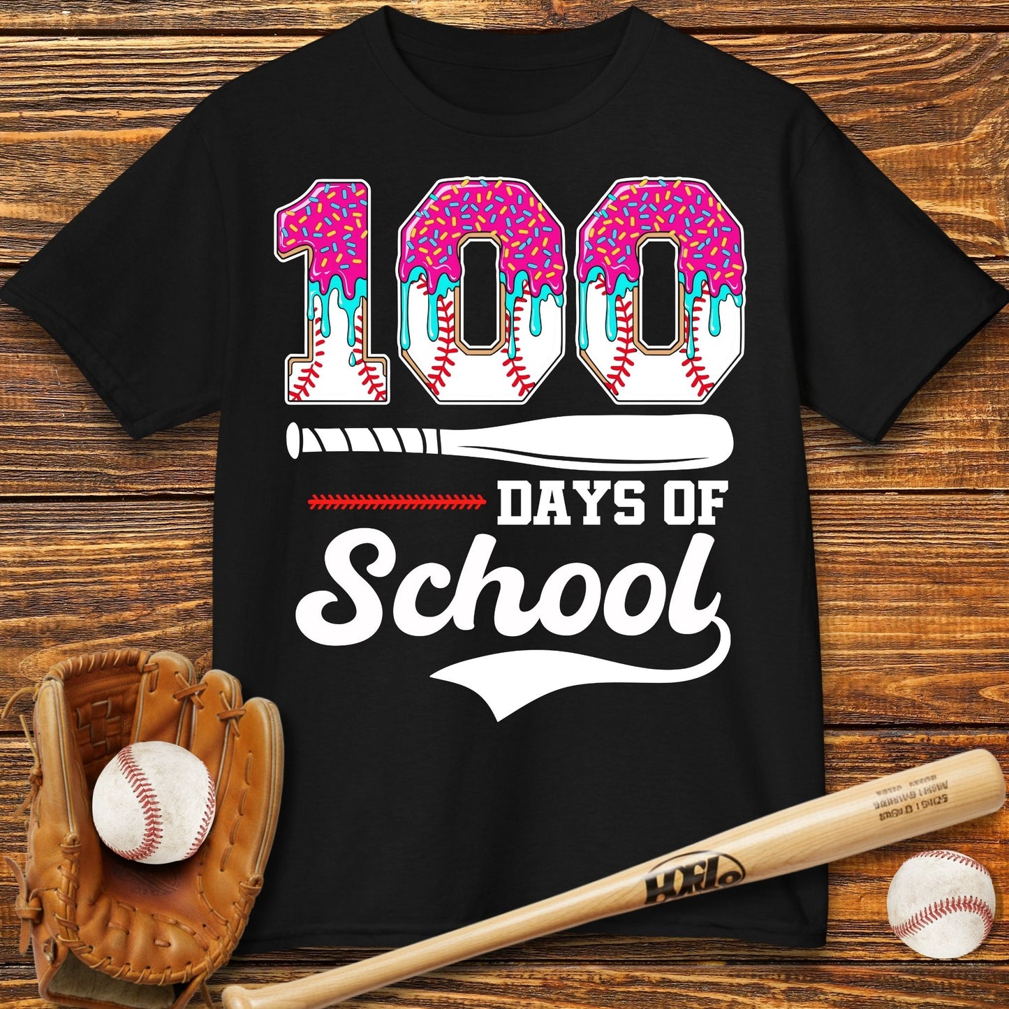 100 Days Of School Kids T-Shirt