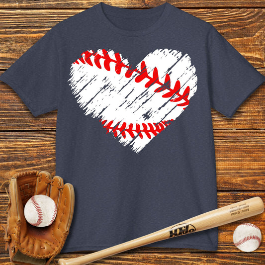 Baseball Heart Kids T-Shirt