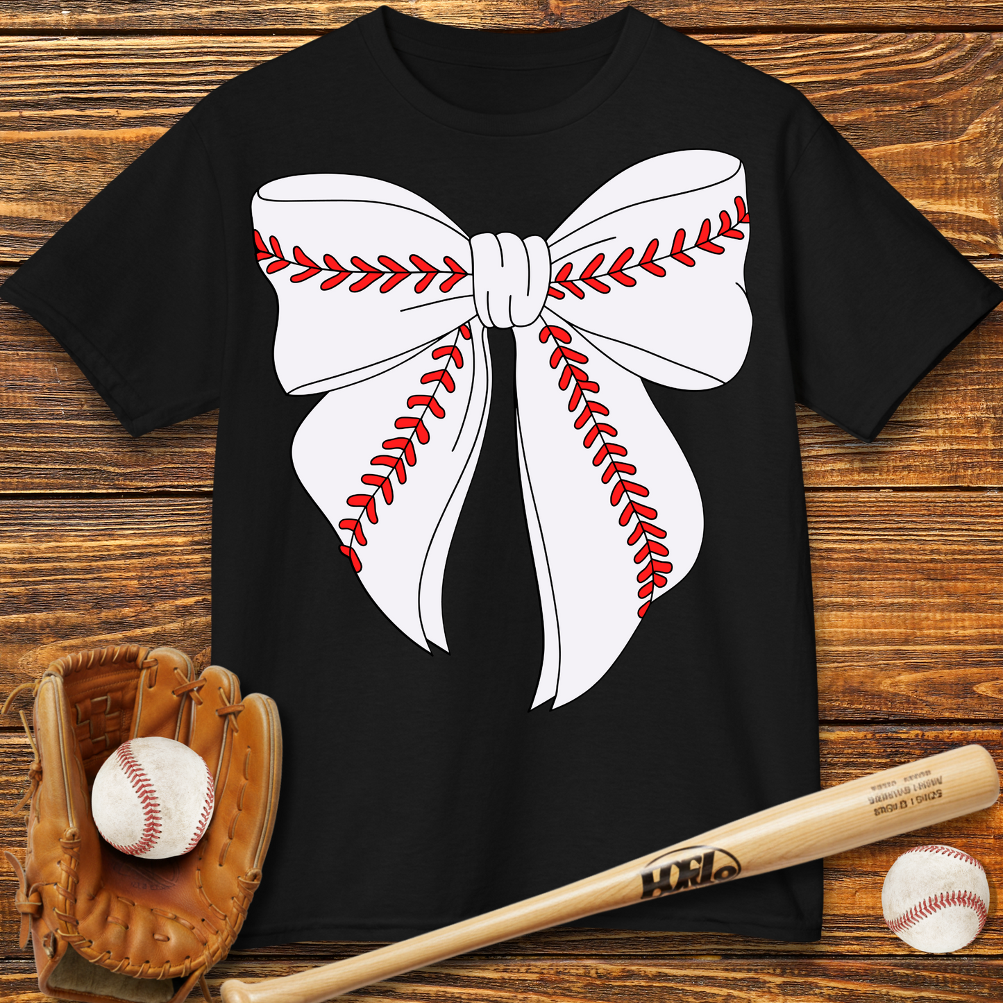 Baseball Coquette Kids T-Shirt