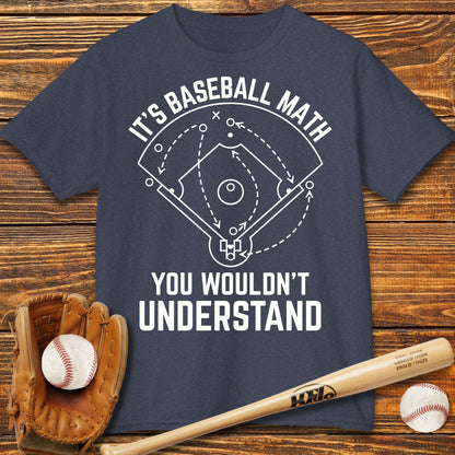 Baseball Math Kids T-Shirt