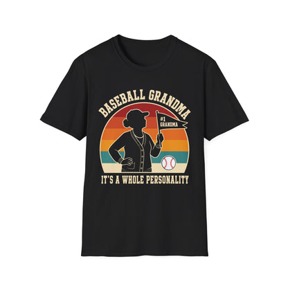 Baseball Grandma Whole Personality T-Shirt