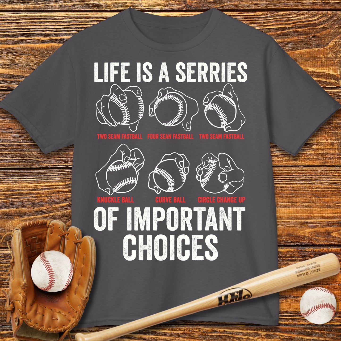 Baseball Pitches Kids T-Shirt