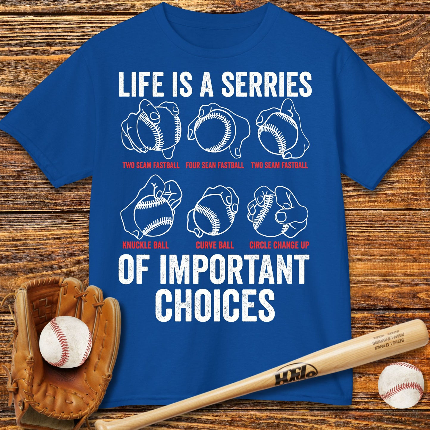 Baseball Pitches Kids T-Shirt