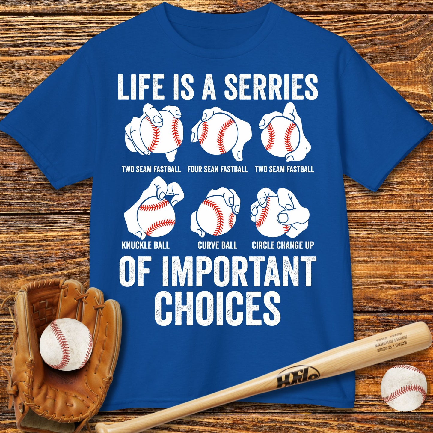 Baseball Pitches Kids T-Shirt