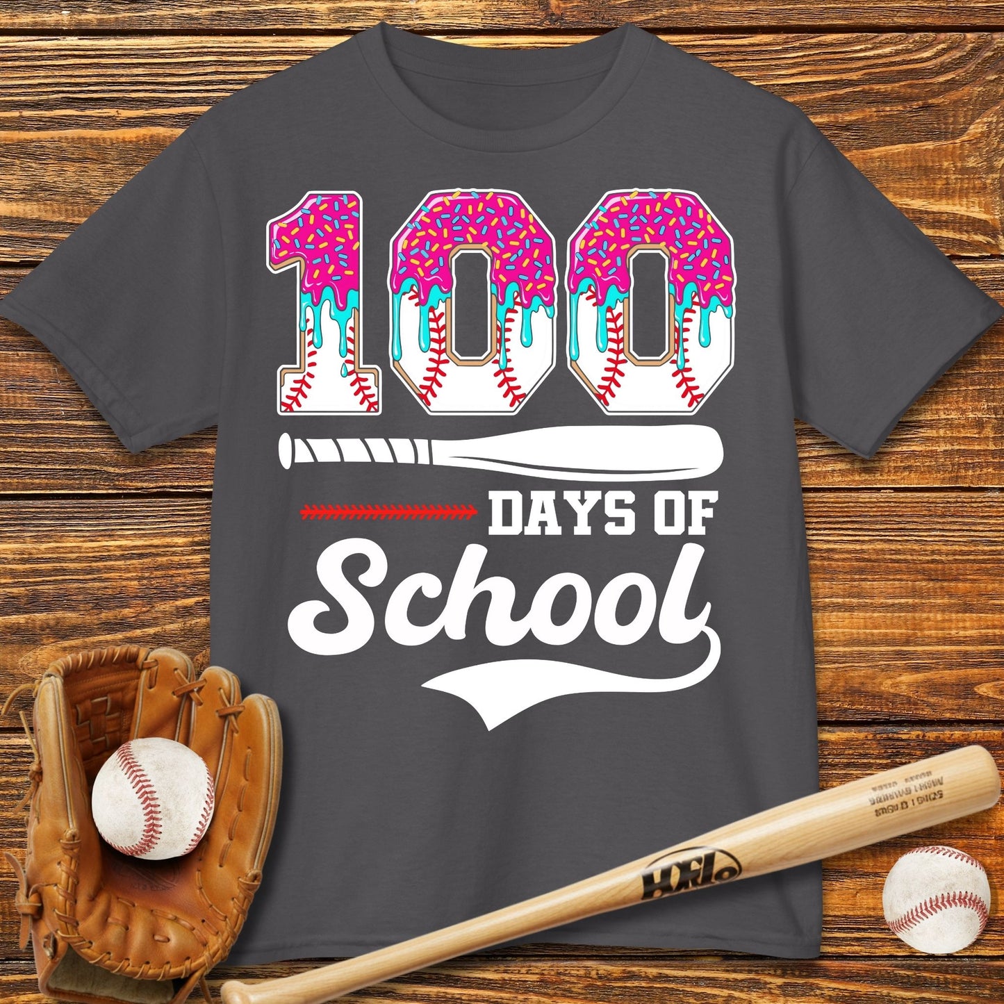 100 Days Of School Kids T-Shirt