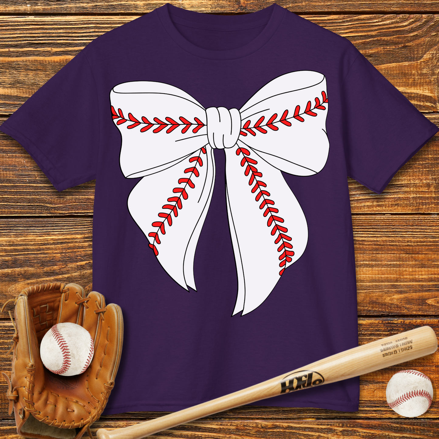 Baseball Coquette Kids T-Shirt