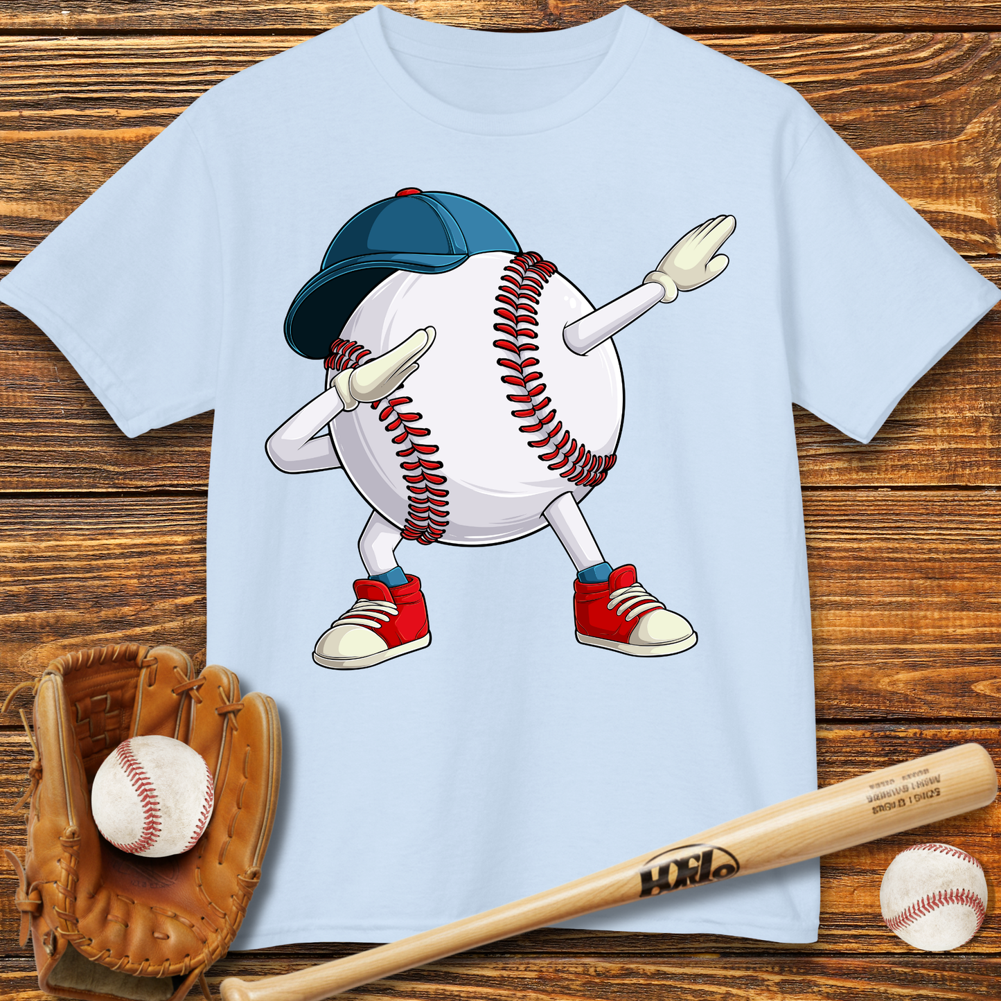 Dabbing Baseball Kids T-Shirt