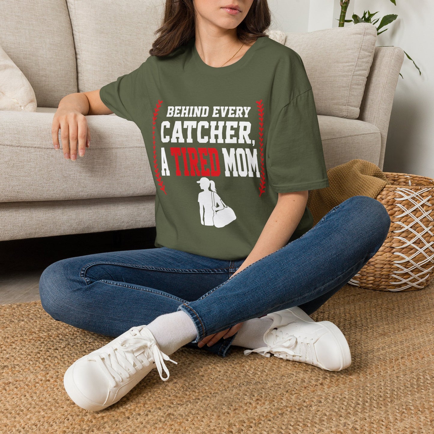Catcher Mom Exhaustion T-Shirt