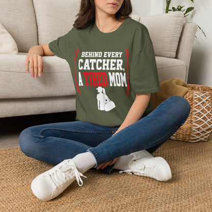 Catcher Mom Exhaustion T-Shirt