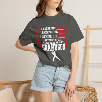 Grandma's Baseball Heart T-Shirt