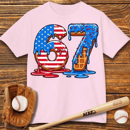 Baseball Drip 67 USA Kids T-Shirt