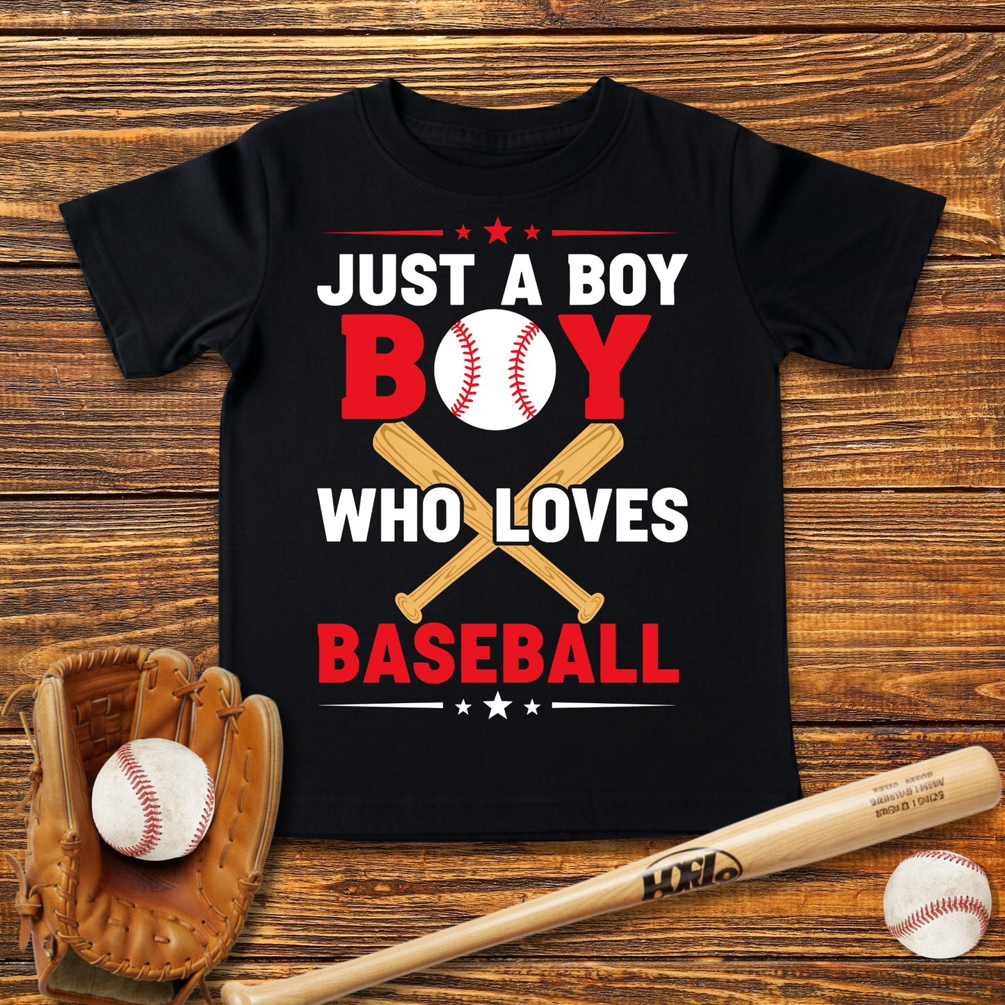 Boy Who Loves Baseball Infant Baby T-Shirt