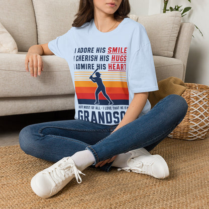 Grandma's Baseball Heart T-Shirt