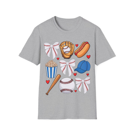 Baseball Love Unisex T-Shirt, Sports Fan Apparel, Gift for Him, Her, Game Day Outfit, Summer Casual Wear
