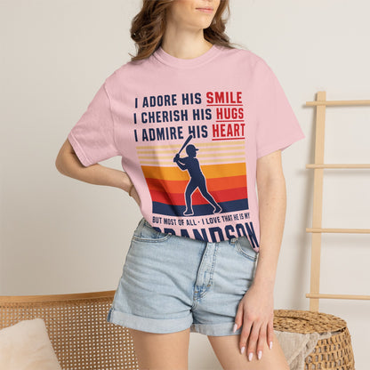Grandma's Baseball Heart T-Shirt