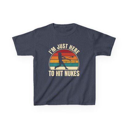 I'm Just Here To Hit Nukes Kids T-shirt
