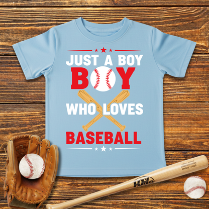 Boy Who Loves Baseball Infant Baby T-Shirt