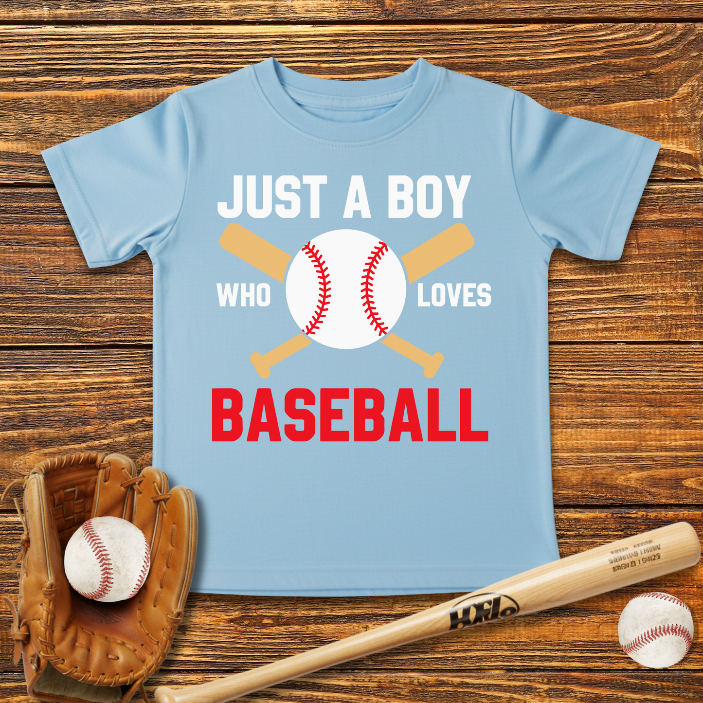 Boy Who Loves Baseball Infant Baby T-Shirt