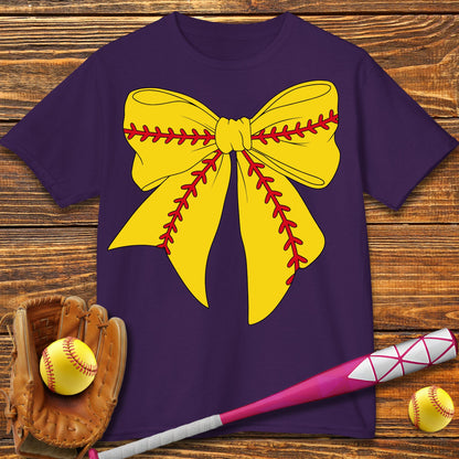 Softball Coquette Kids T-Shirt