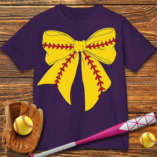 Softball Coquette Kids T-Shirt