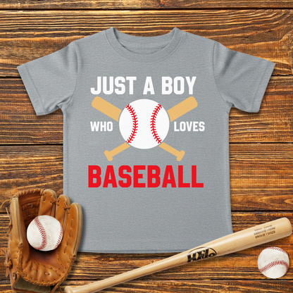 Boy Who Loves Baseball Infant Baby T-Shirt
