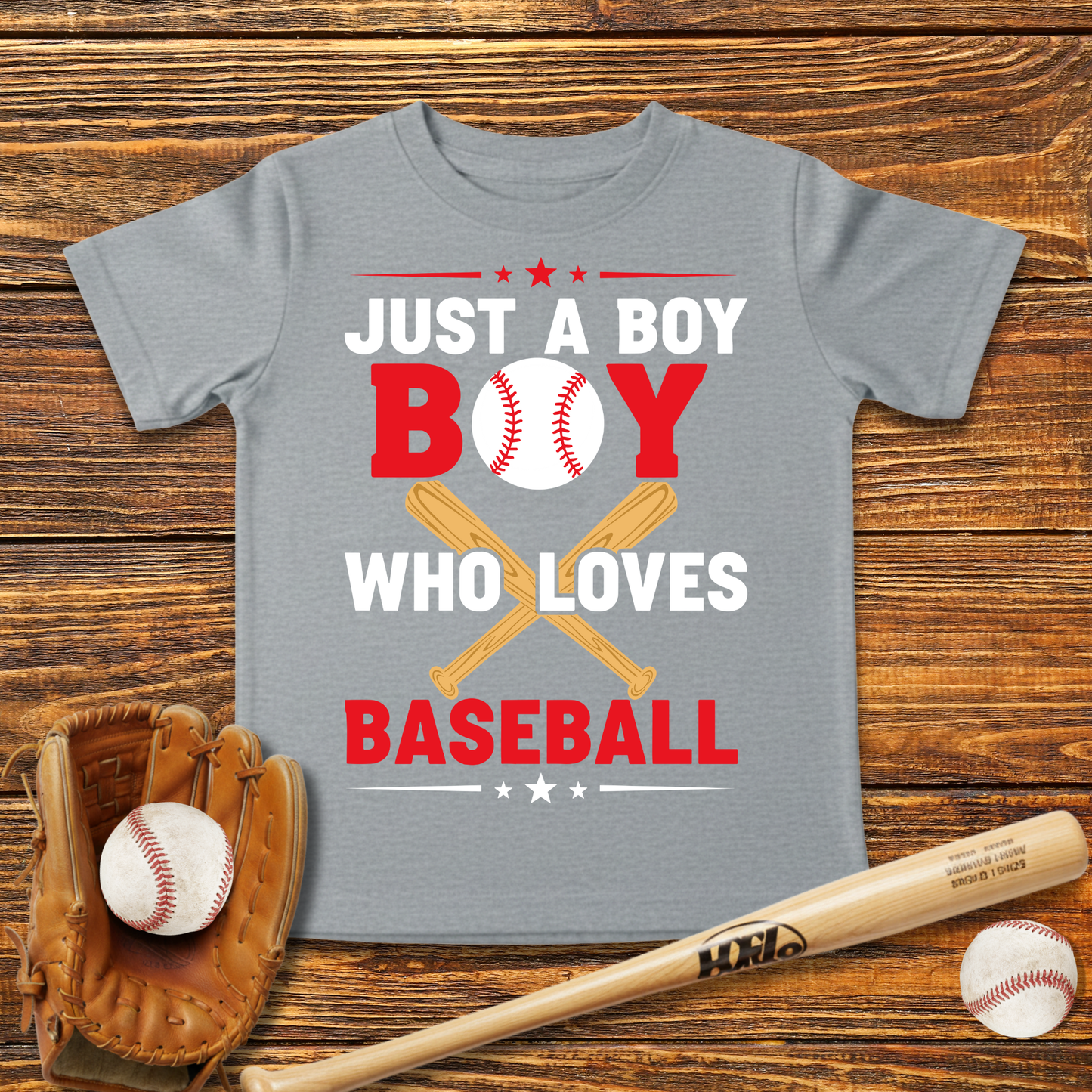 Boy Who Loves Baseball Infant Baby T-Shirt