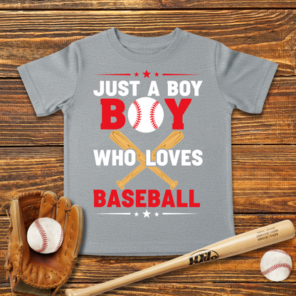 Boy Who Loves Baseball Infant Baby T-Shirt