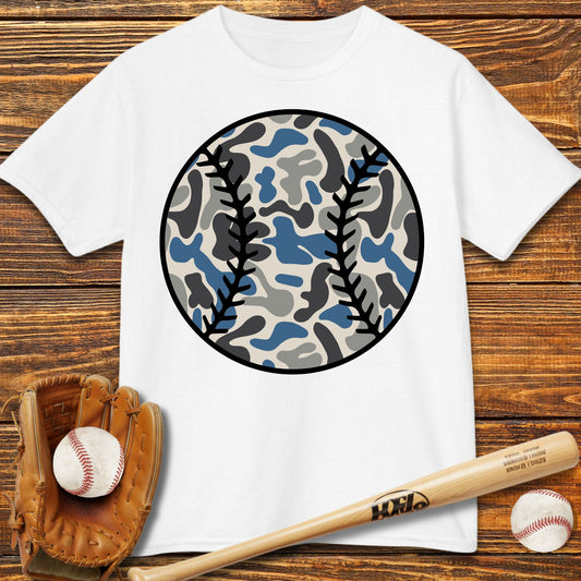 Baseball Camo Kids T-Shirt