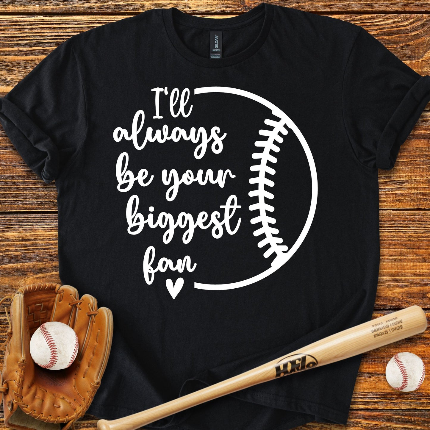 Biggest Fan Baseball Adult T-Shirt
