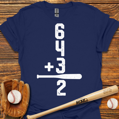 6 4 3 2 Double Play Adult T-Shirt