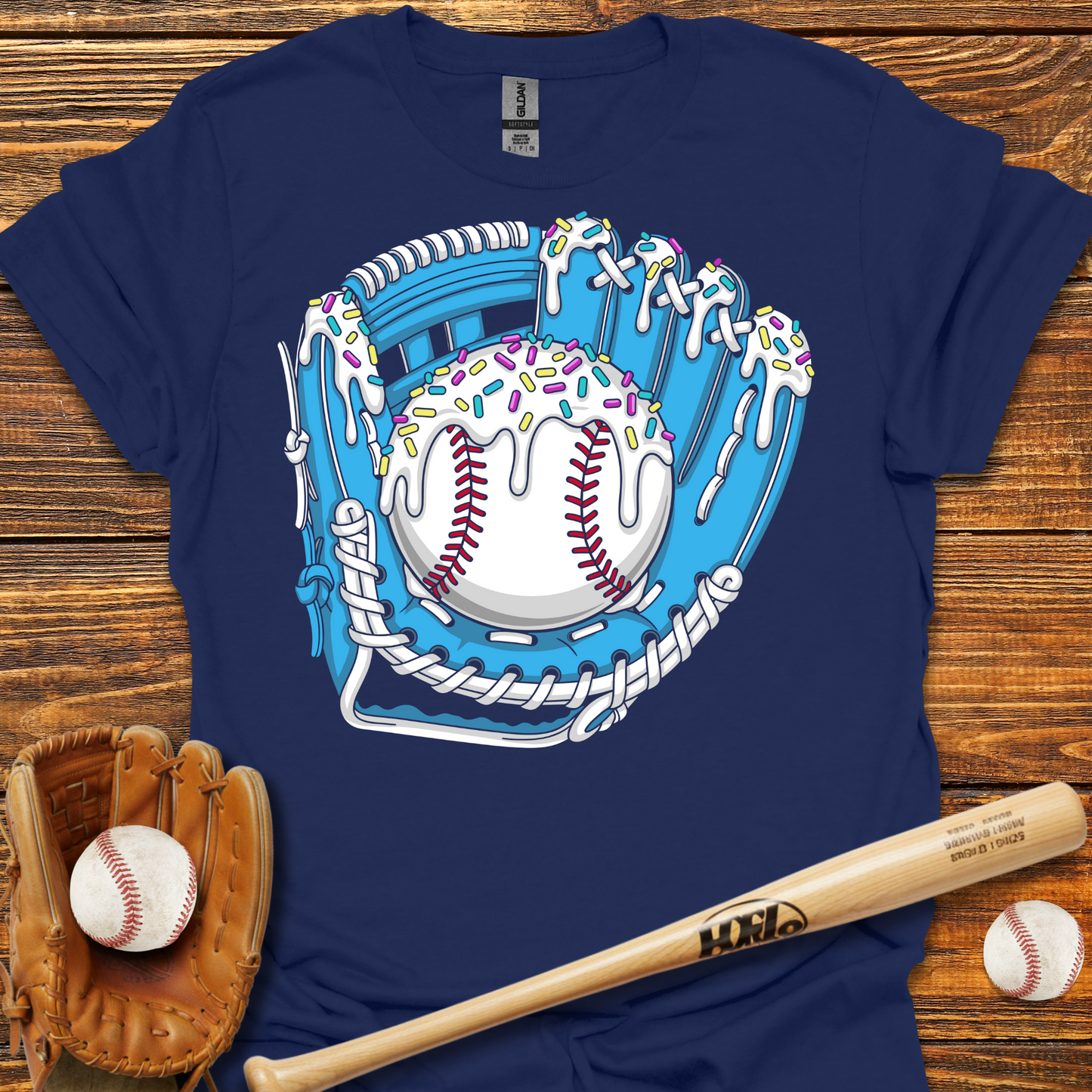 Drip Baseball Glove Tee
