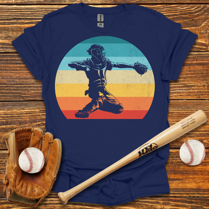 Vintage Catcher Adult T-Shirt