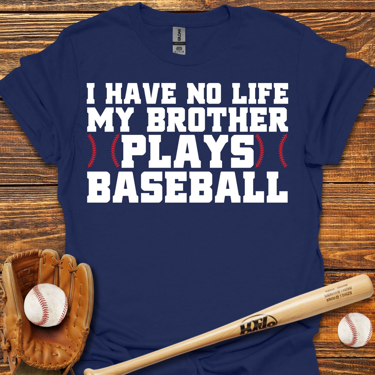 My Brother Plays Adult T-Shirt