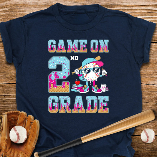2nd Grade Back to School Drip Youth Tee - HomeRun PrintsKids clothes
