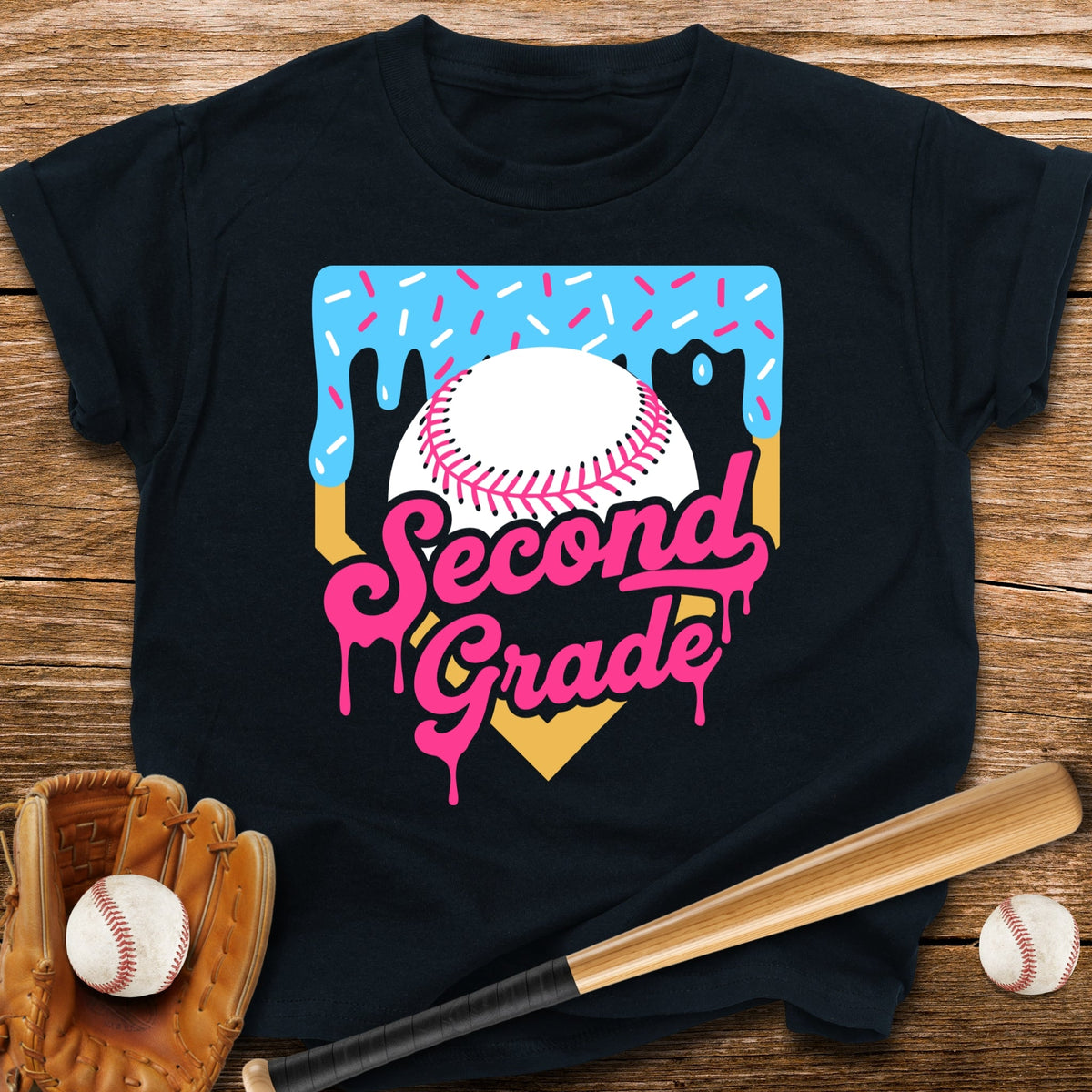2nd Grade Back to School Drip Youth Tee - HomeRun PrintsKids clothes