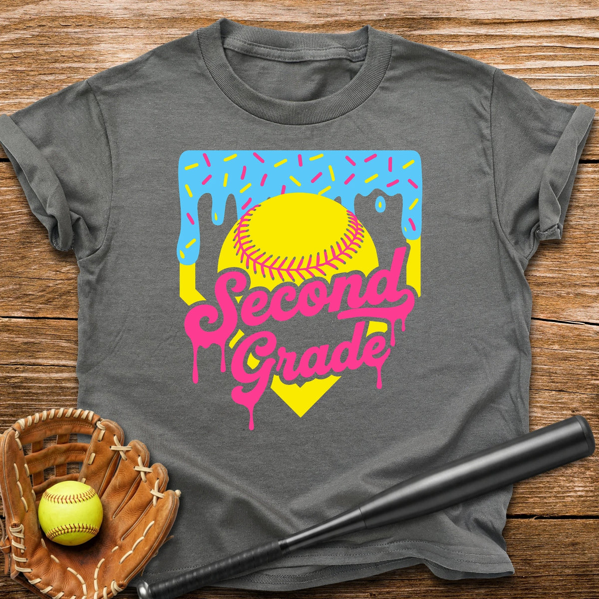 2nd Grade Back to School Softball Youth Tee - HomeRun PrintsKids clothes