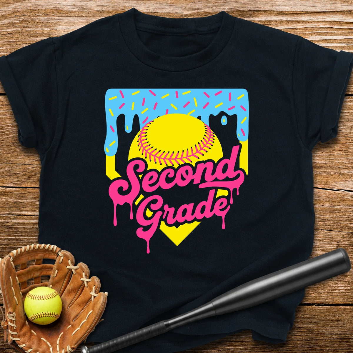 2nd Grade Back to School Softball Youth Tee - HomeRun PrintsKids clothes