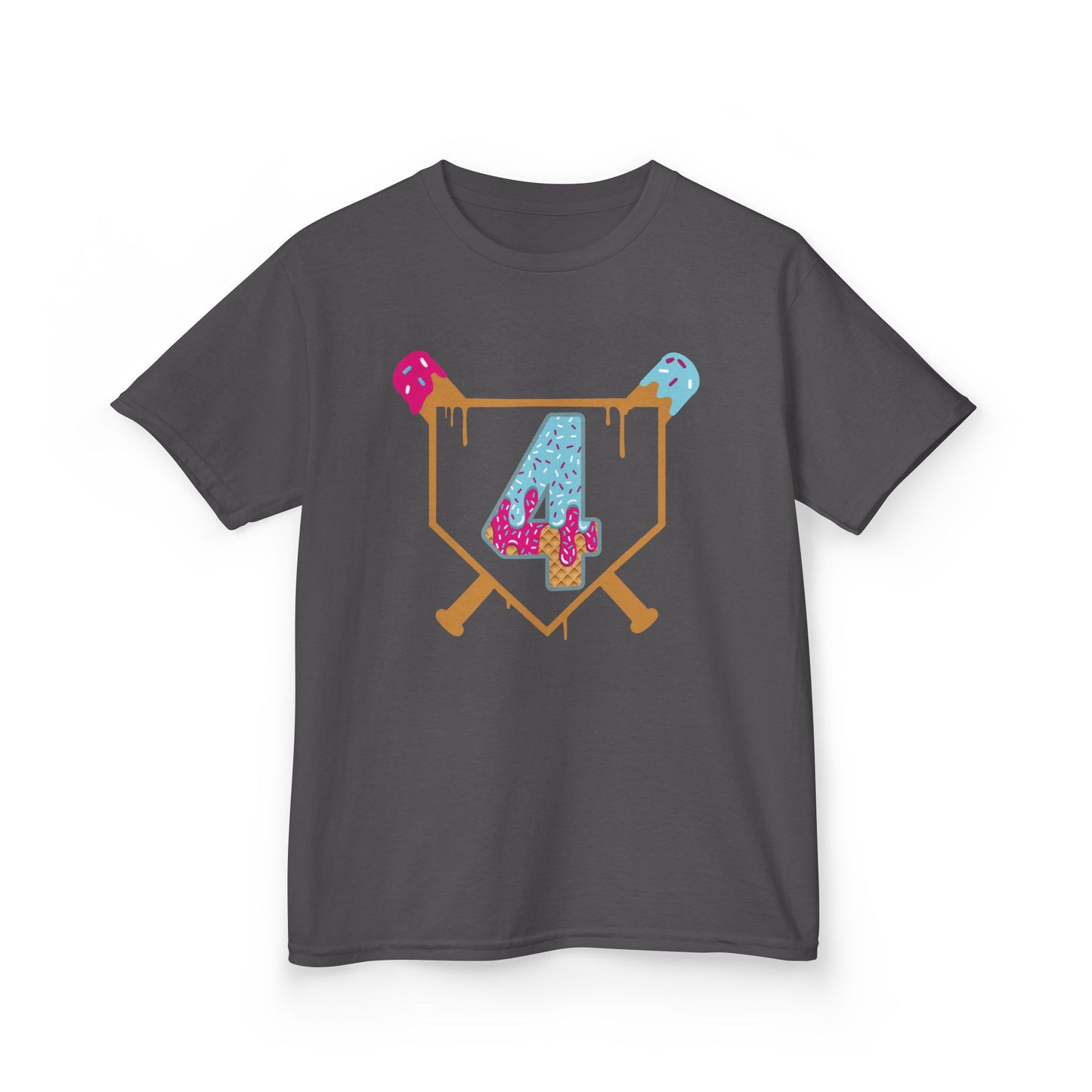 Baseball 4th Birthday Kids T-shirt