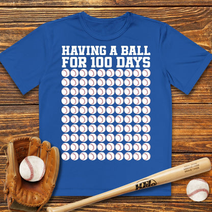 100 Days Of School Youth Athletic Tee