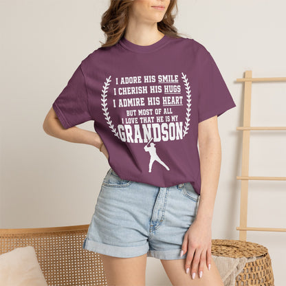 Grandma's Baseball Heart T-Shirt
