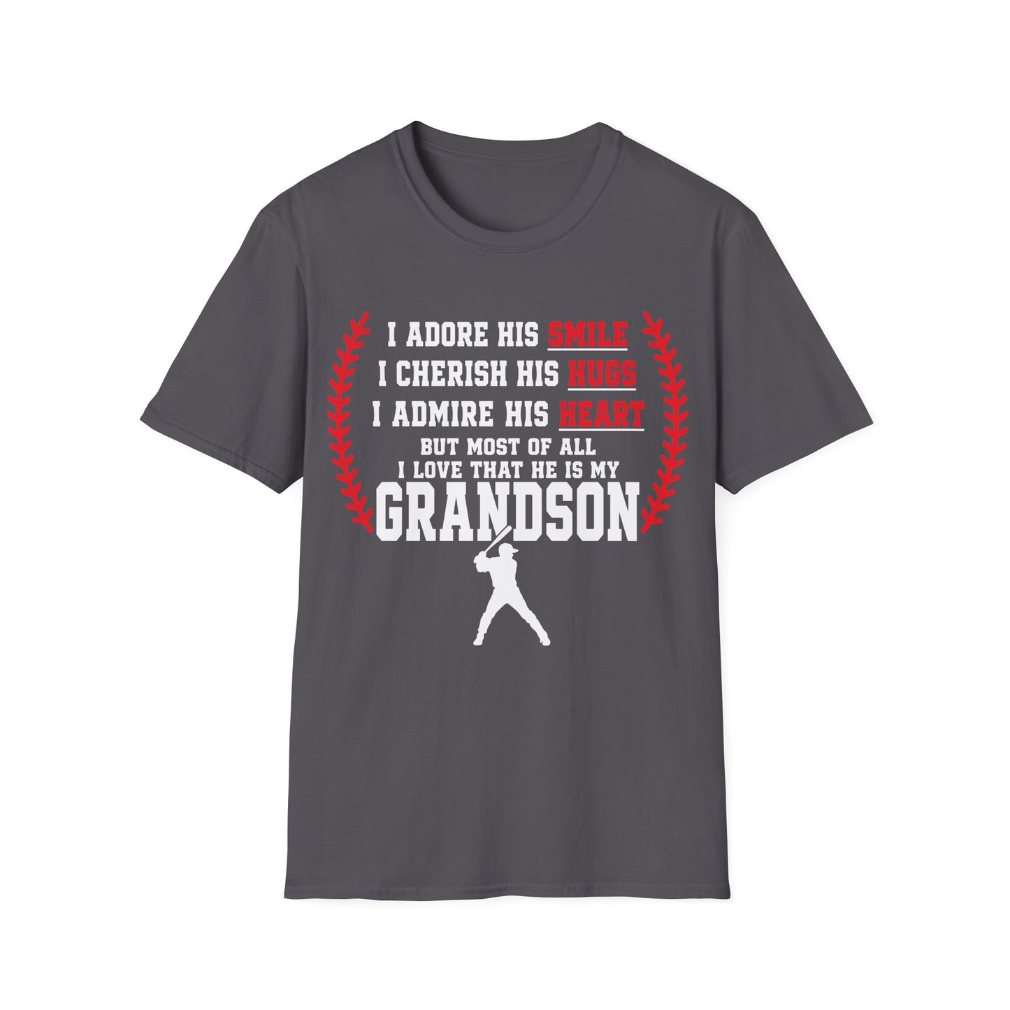 Grandma's Baseball Heart T-Shirt