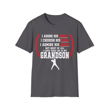 Grandma's Baseball Heart T-Shirt