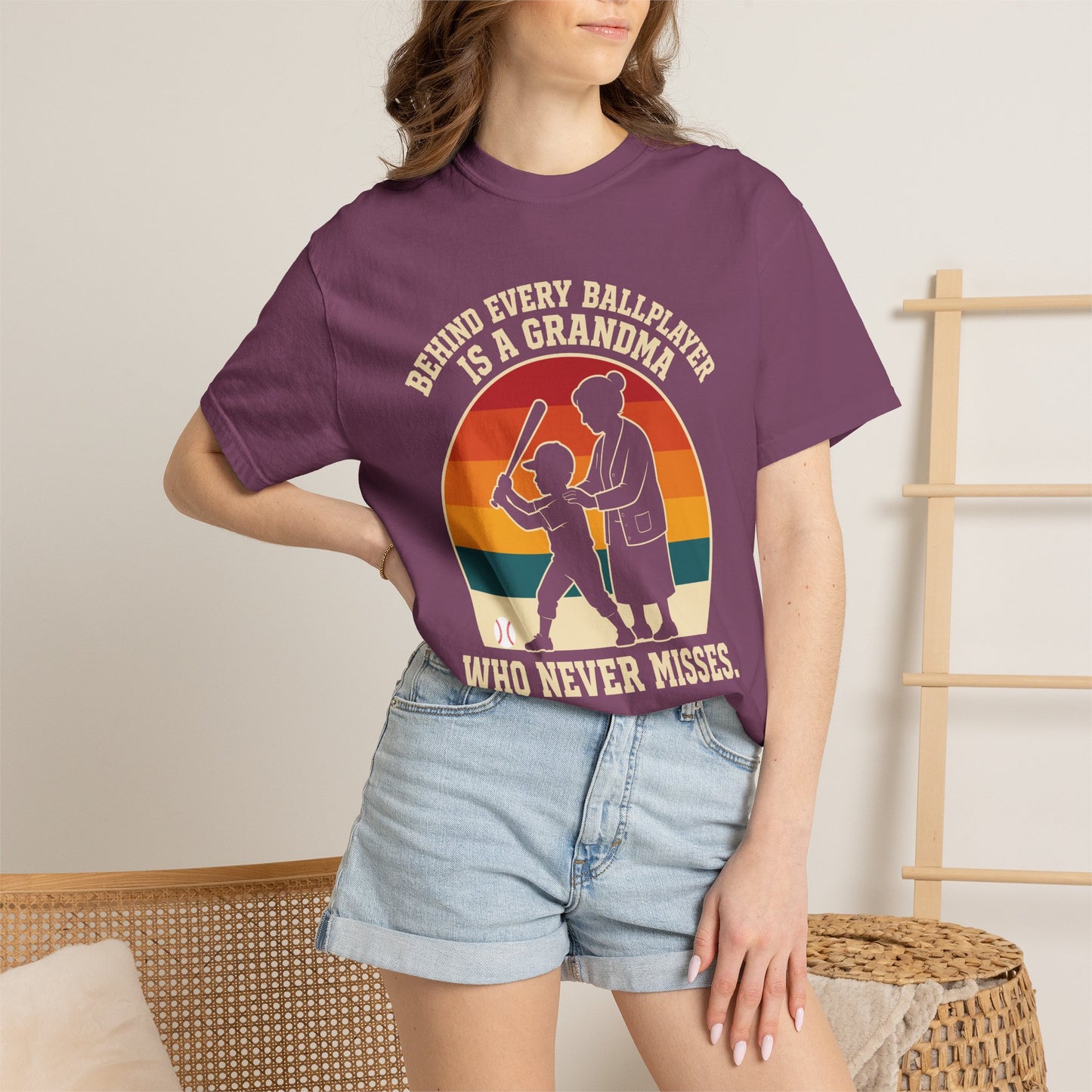 Behind Every Ballplayer A Grandma T-Shirt