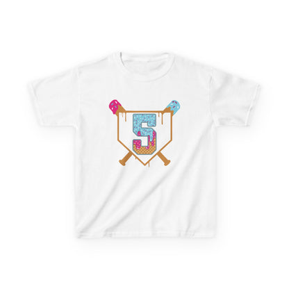 Baseball 5th Birthday Kids T-shirt