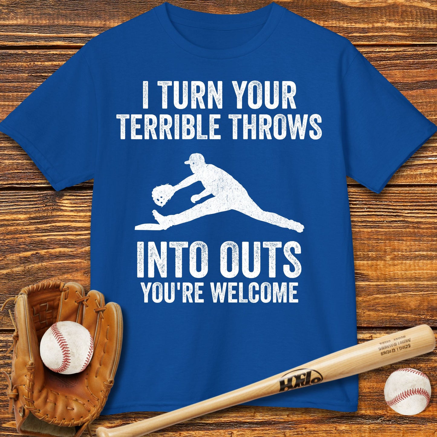 Funny First Baseman Kids T-Shirt