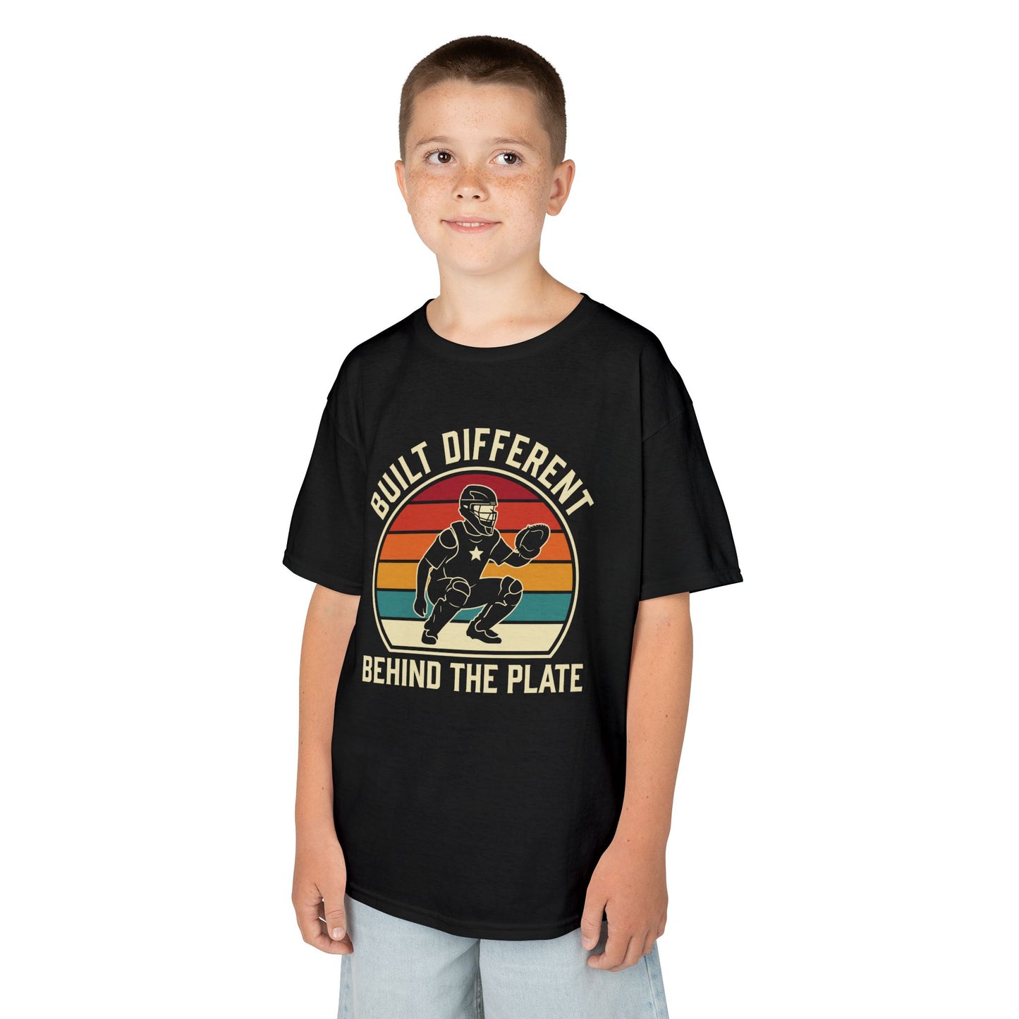 Built Different Catcher Kids T-shirt