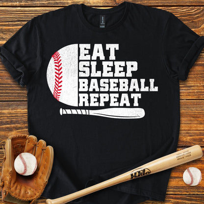 Eat Sleep Repeat Adult T-Shirt