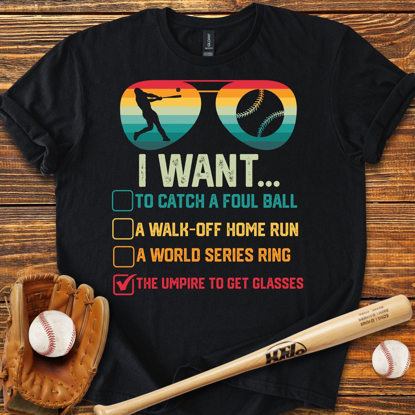 Umpire Get Glasses Adult T-Shirt